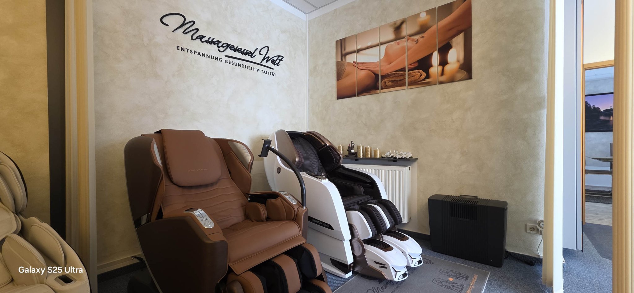 Наша выставка между Дрезденом, Лейпцигом и Хемницем в Хайнихене - Massagesessel Welt