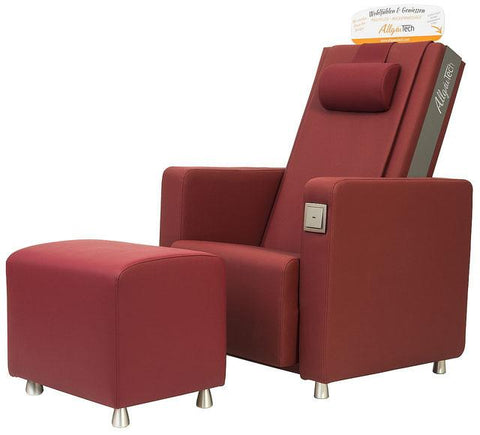 AllgäuTech SENATOR для пожилых людей-массажное кресло-дайверы-искусственная кожа-массажное кресло-мир