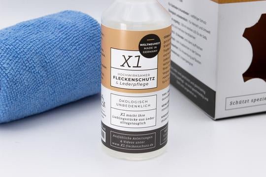 X1 Экономичный пакет - очиститель пятен, защита и уход за натуральной и искусственной кожей